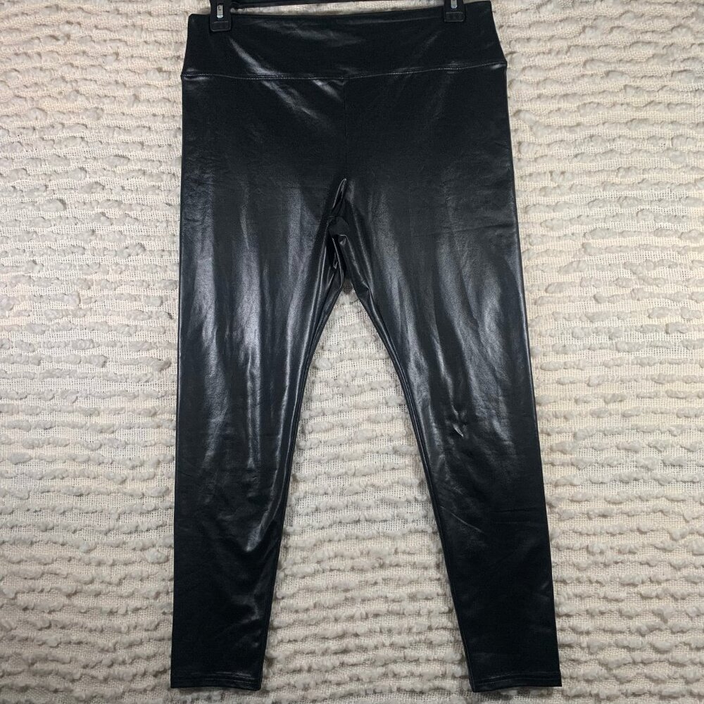 WILD‎ FABLE WOMENS XL LEGGINGS PANTS FAUX LEATHER SHINY BIKER NIGHT OUT GOTH